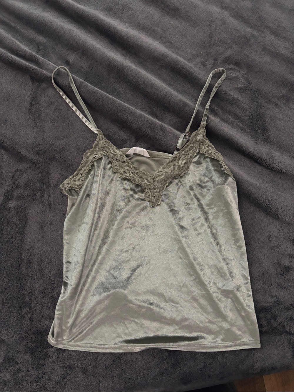 Crushed Velvet Tank Top